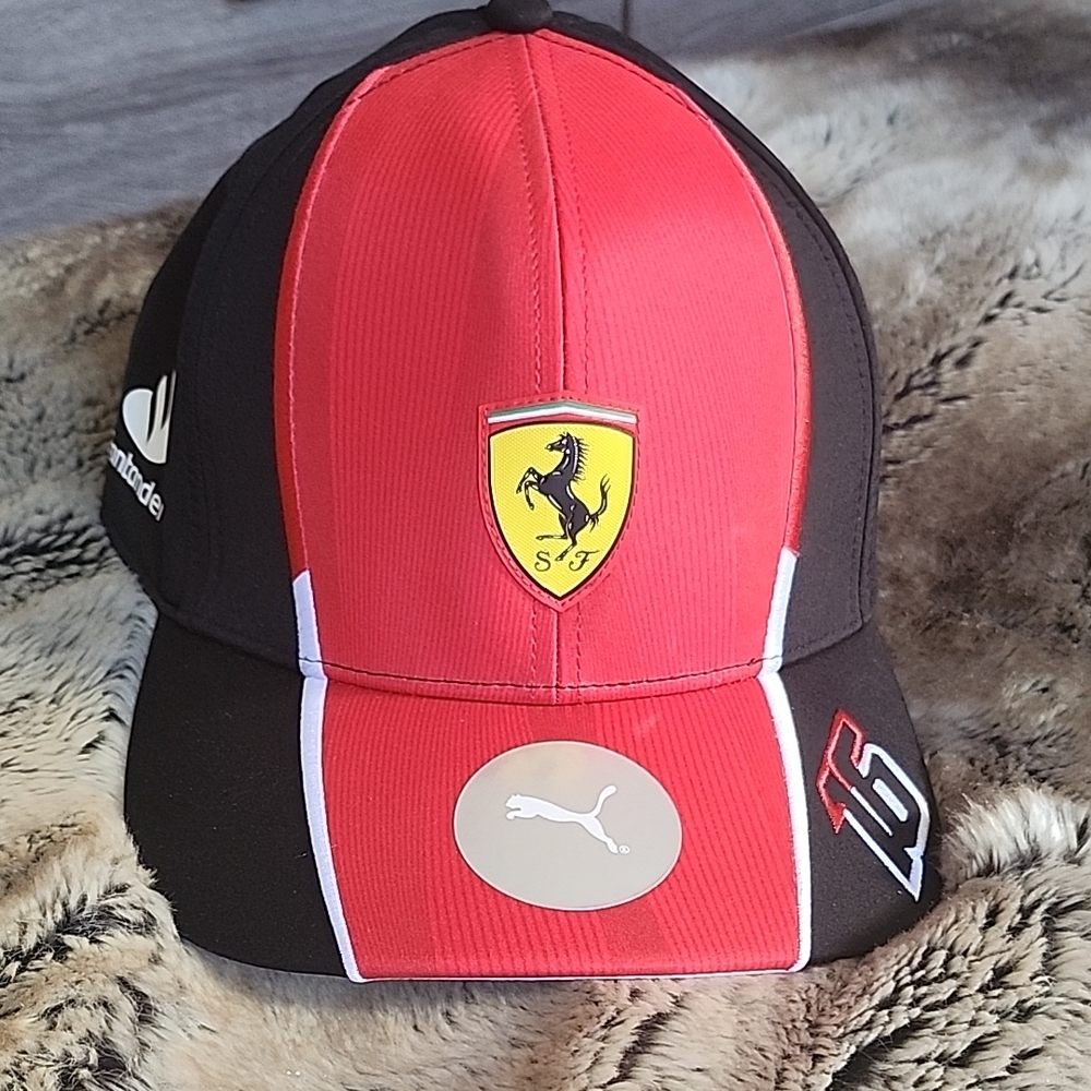 Ferrari Red and Black Cap